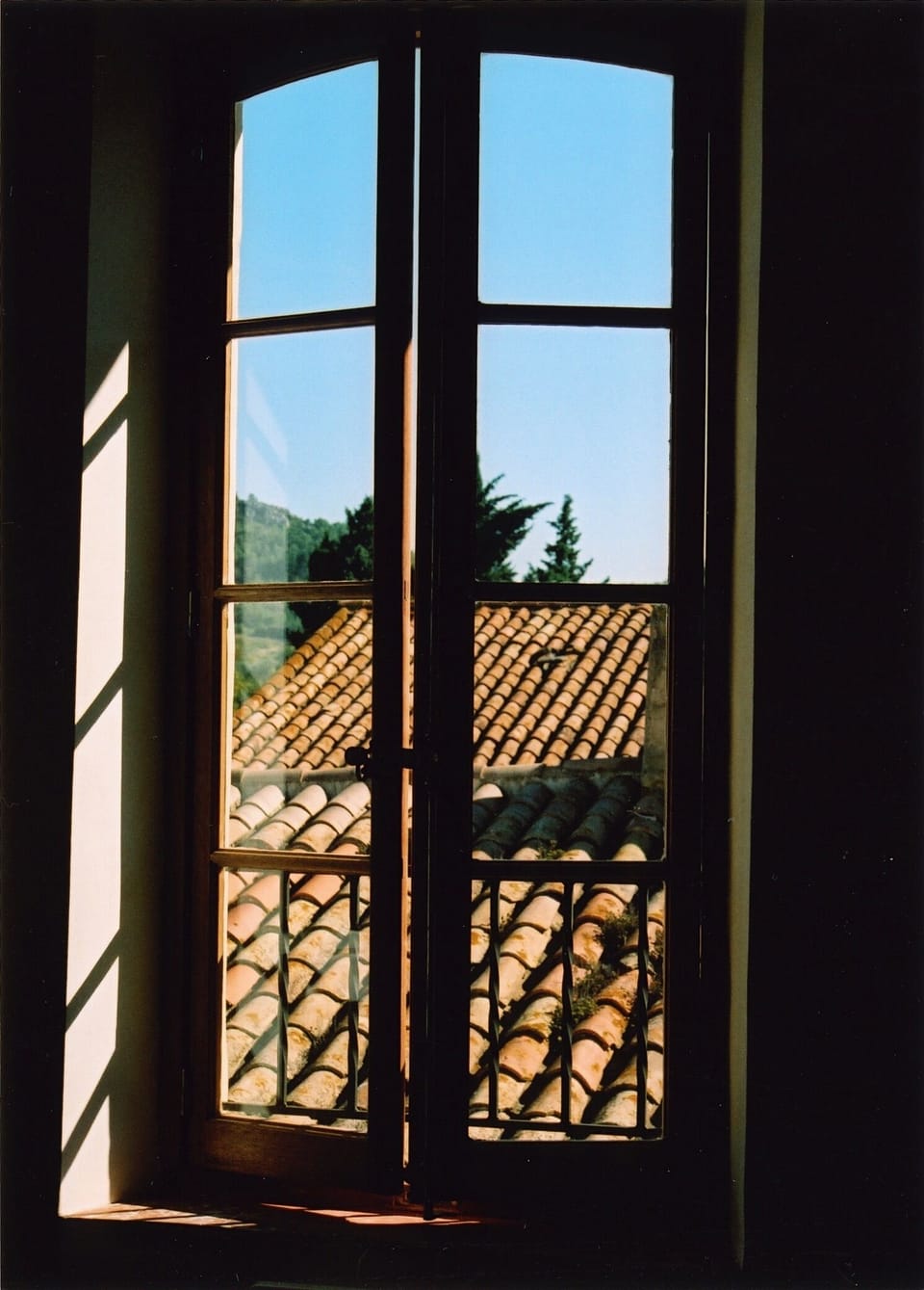 Handmade wooden windows copied from the originals
