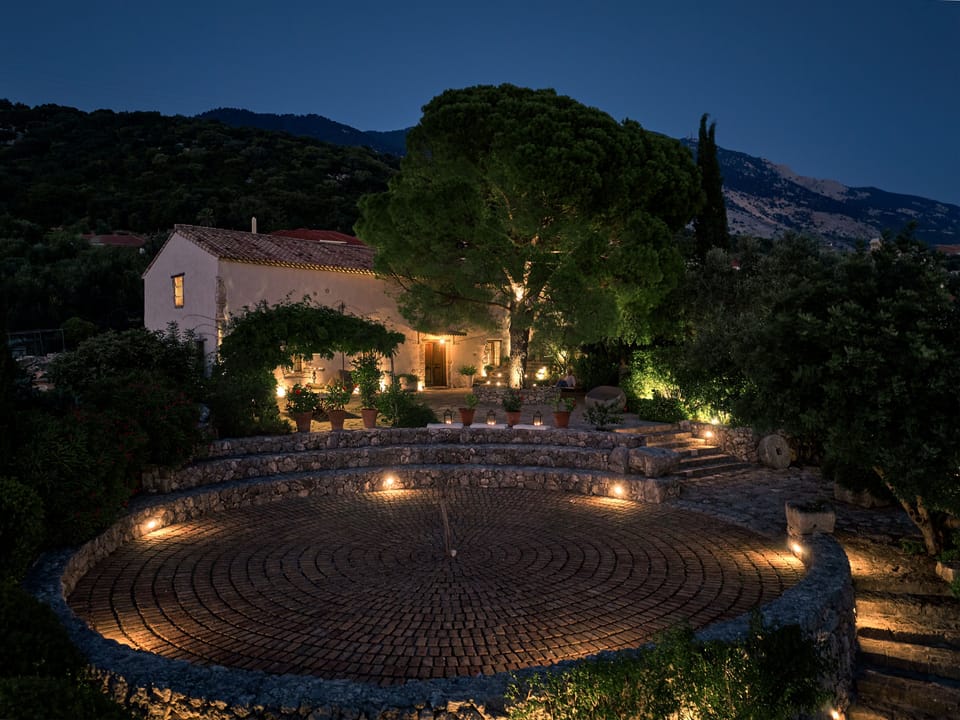 The impressive old olive mill now restored, and today a private olive museum.