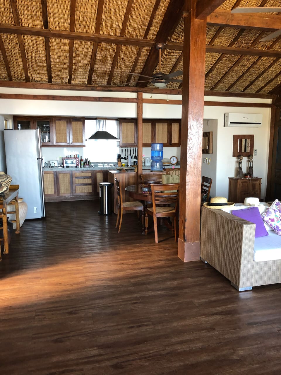 View of living, inside dinning table and kitchen 