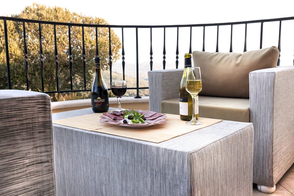 Afternoon at the upper floor shaded terrace