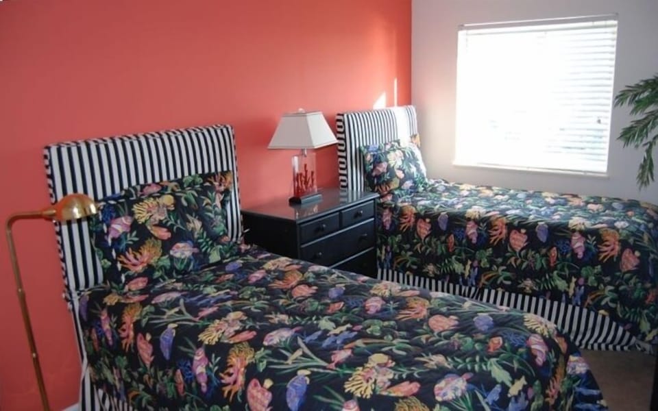 Bedroom #4 -- Two Twin Beds and Shared Bathroom