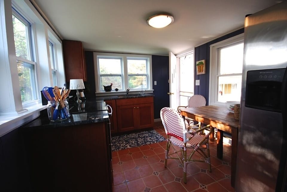 Custom kitchen, fully equipped. great views lots of light.