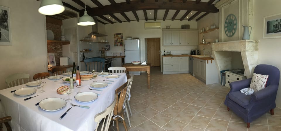 The kitchen at La Petite Pommeraie