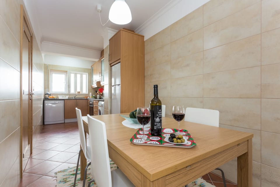 kitchen and meals area