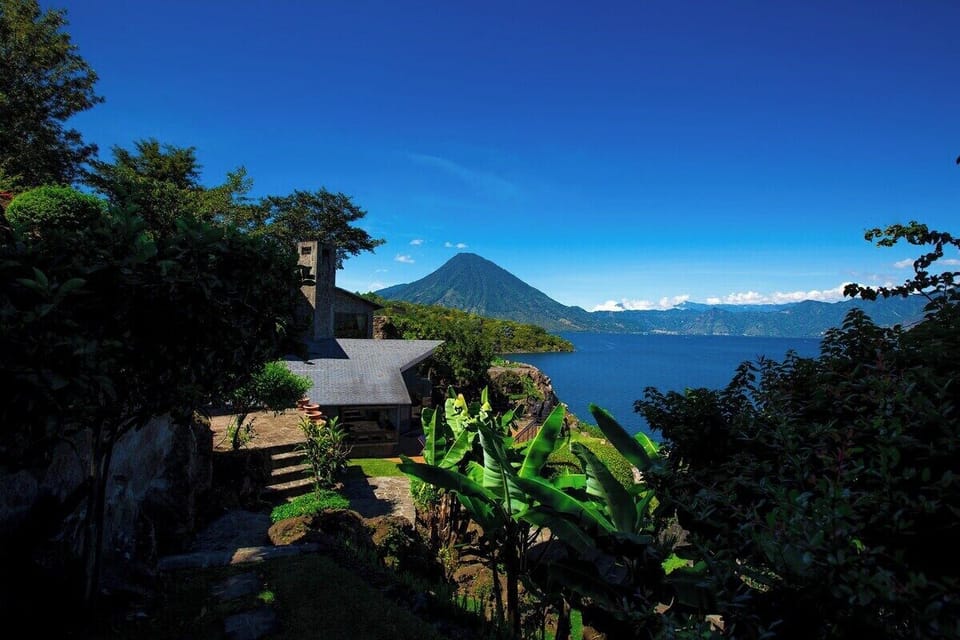 View of Volcano San Pedro from Fruit Garden