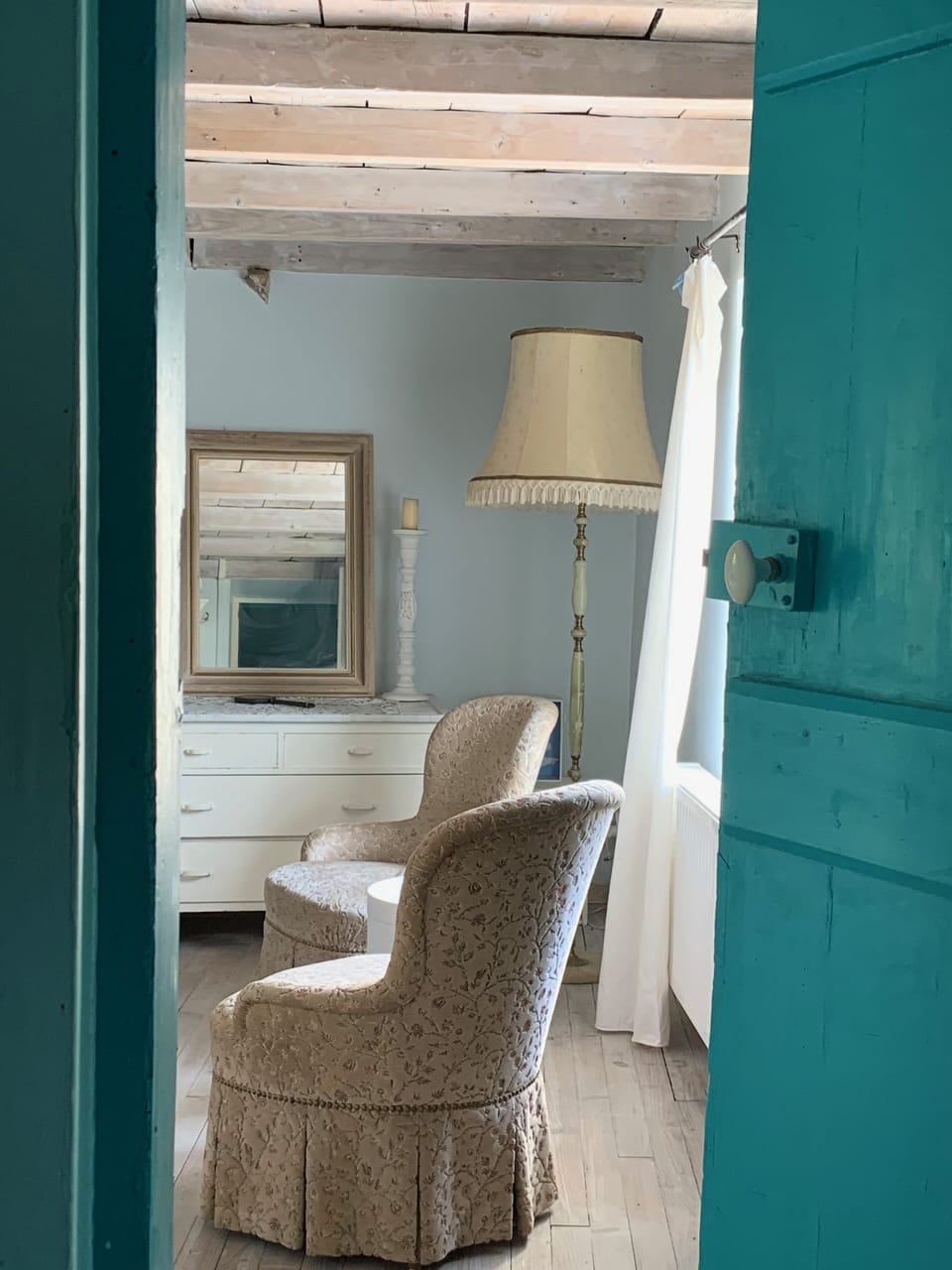 Bedroom 1 seen from the 1st floor bathroom.