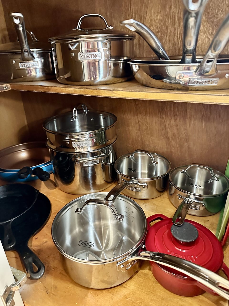 Lovely assortment of tri-clad Viking Pots and pans