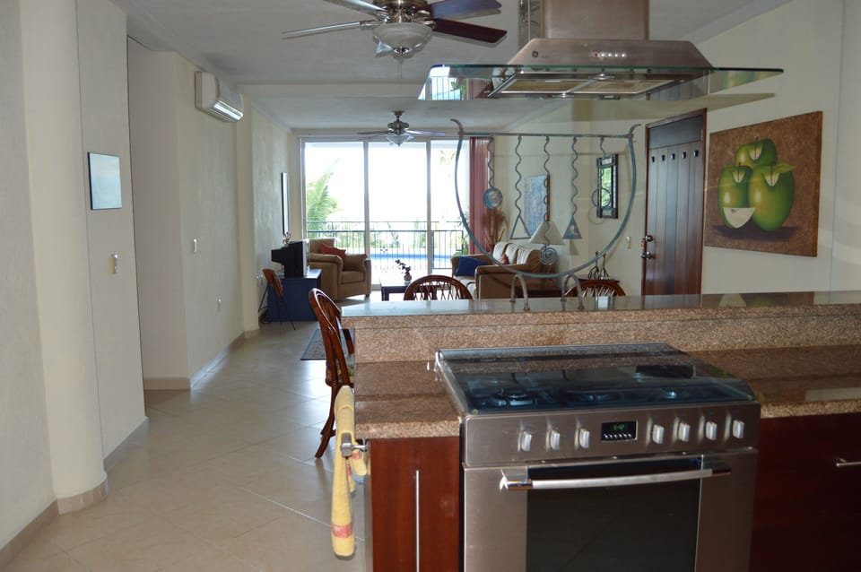 View from Kitchen toward pool