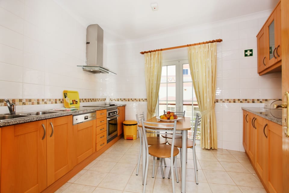 The kitchen - all mod cons. 