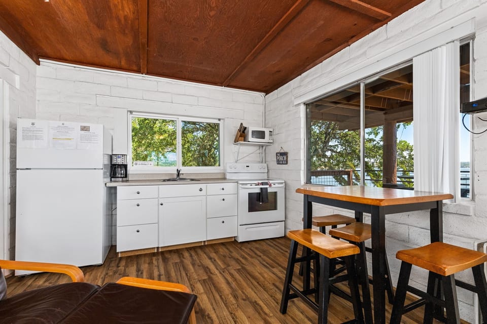 Downstairs "studio" kitchen and dining area