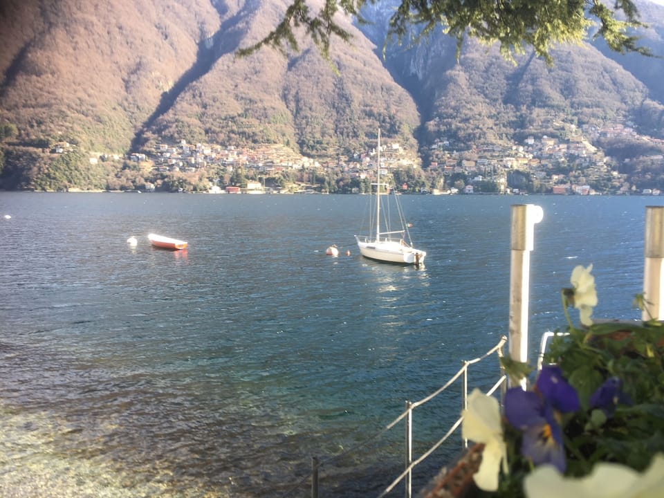 Laglio lake front as pictured winter 2018