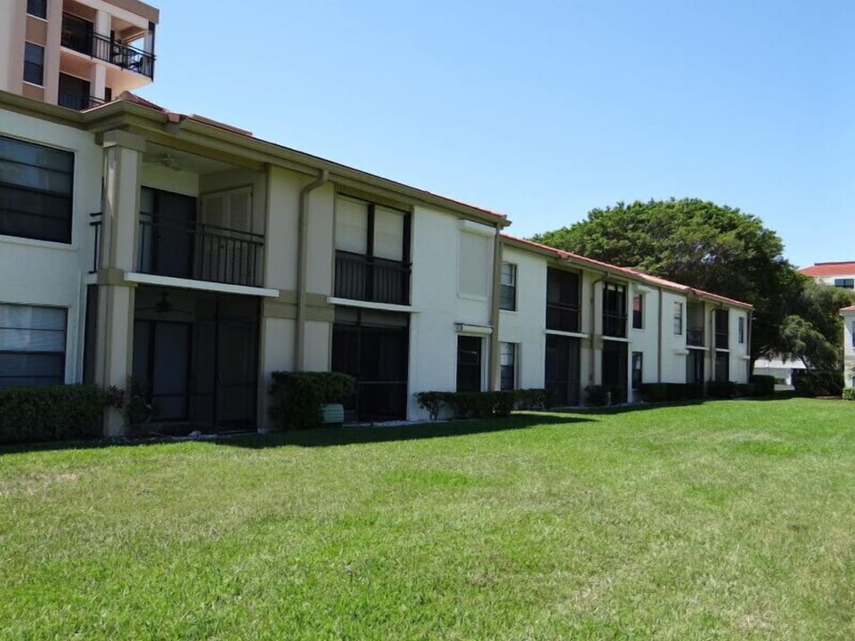 Lower End unit very private ,no 1 side neighbour
Our hurricane shutters open