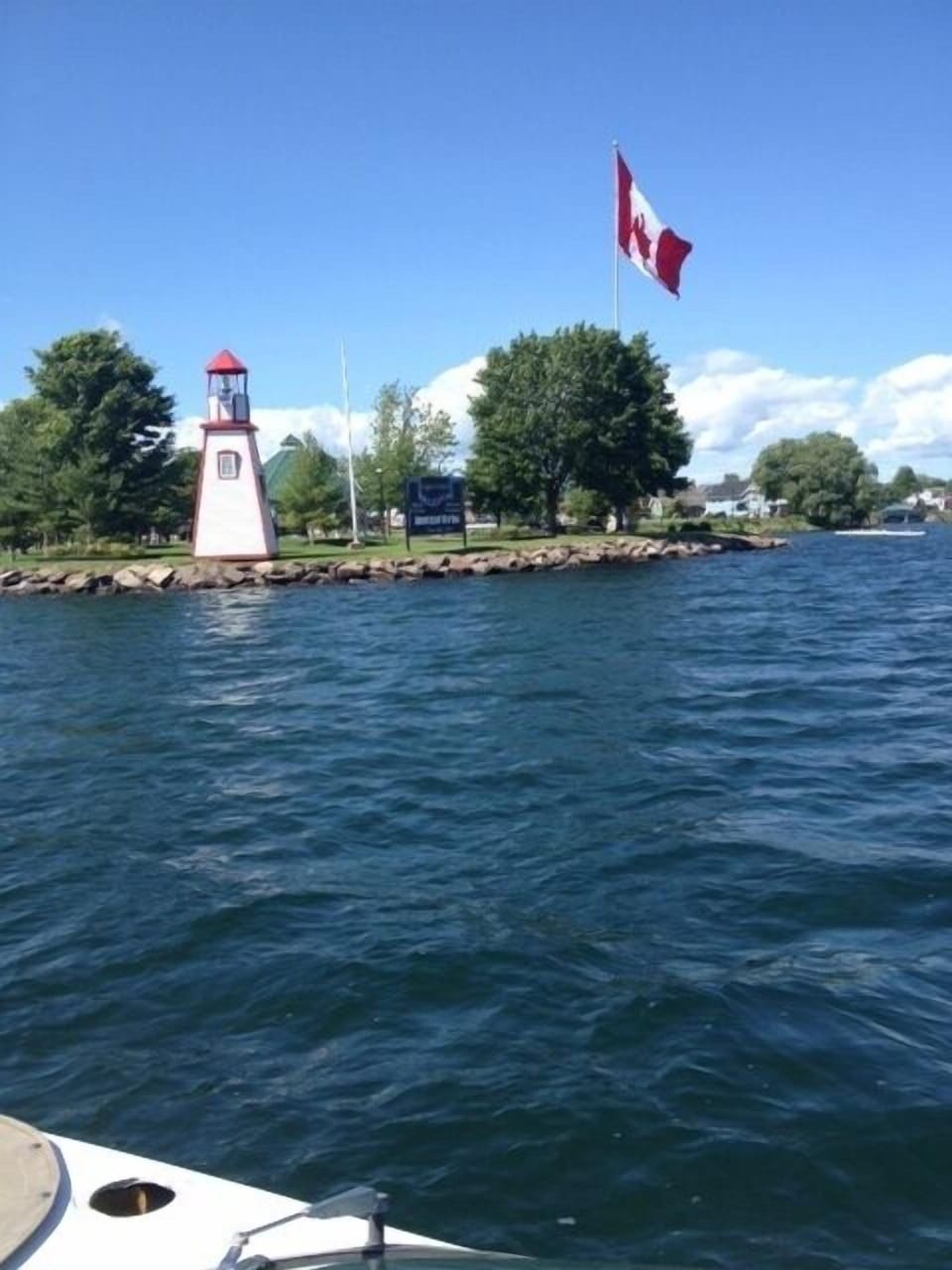 Water entrance to the Gananoque Marina