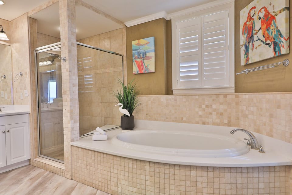 Master bathroom.