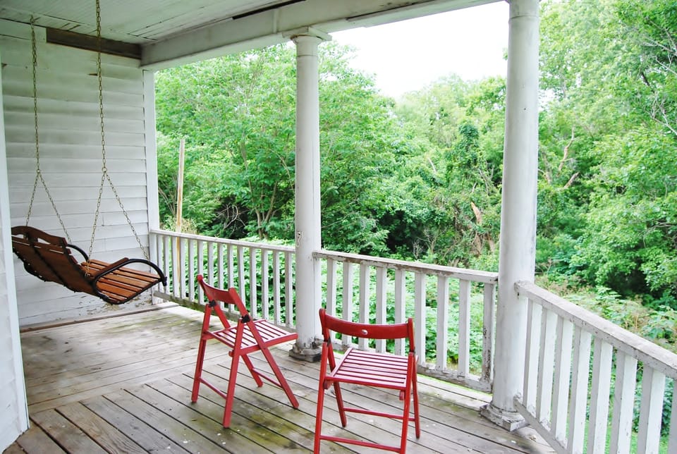 The view from the back porch.