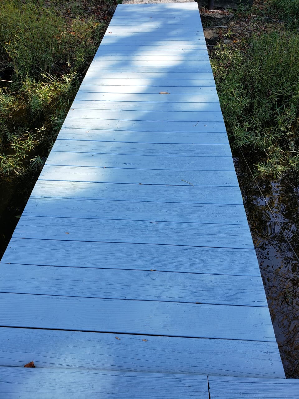 Ramp from dock, sturdy and safe.