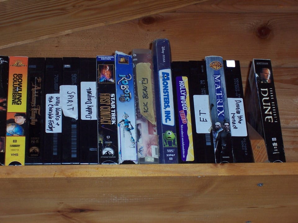 Story Time - Favorite VHS movies w/VHS player for kids