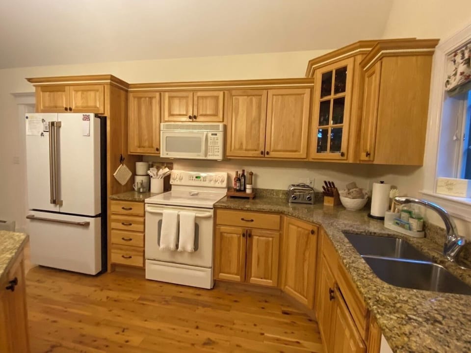 New fridge w/a 2nd fridge in the basement=fewer trips to grocery store!
