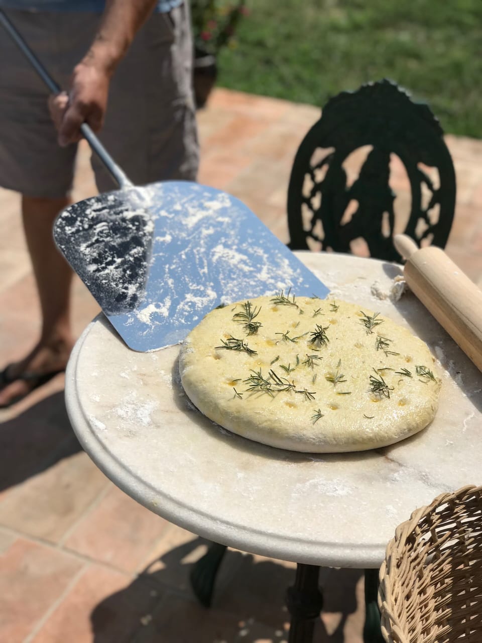 pizza from the pizza oven 