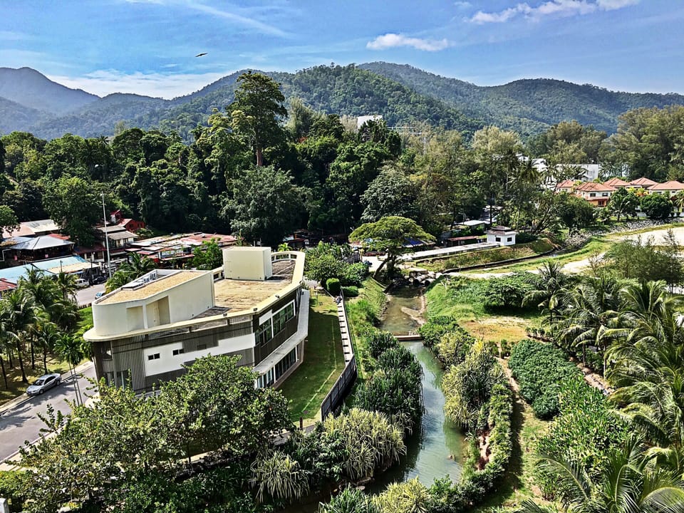 Mountain view from balcony