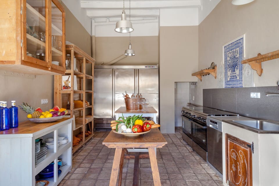 Kitchen with industrial grade appliances
