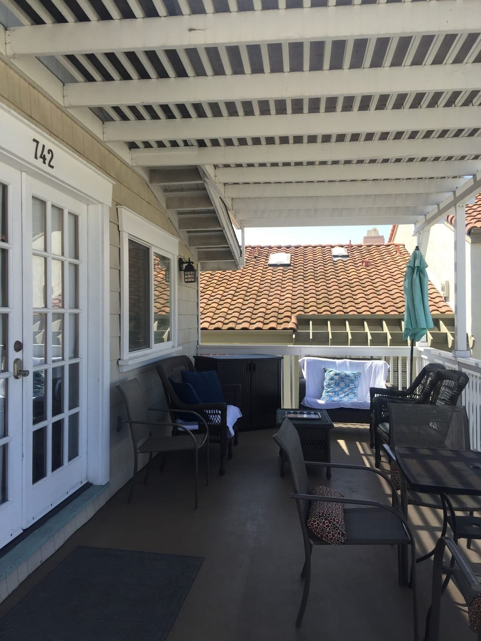 Backyard Deck—Overlooks Courtyard