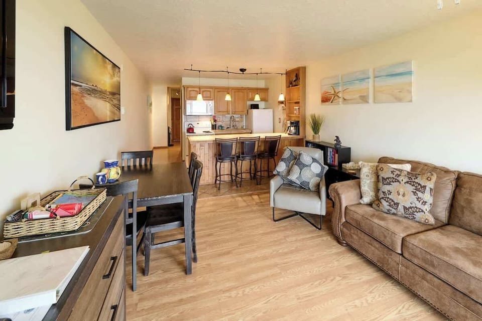 The cozy living room space