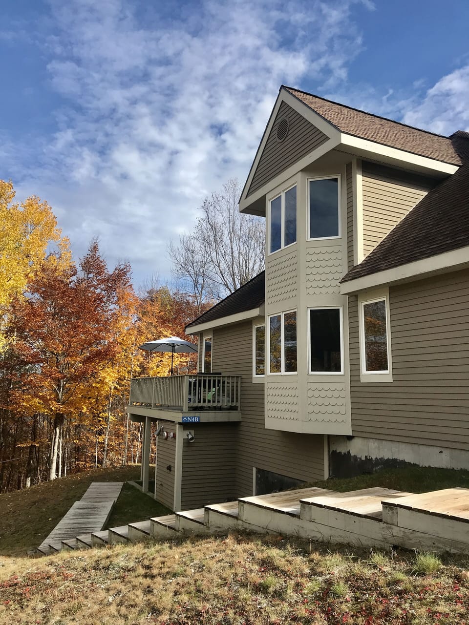 Stairs leading to your unit.


