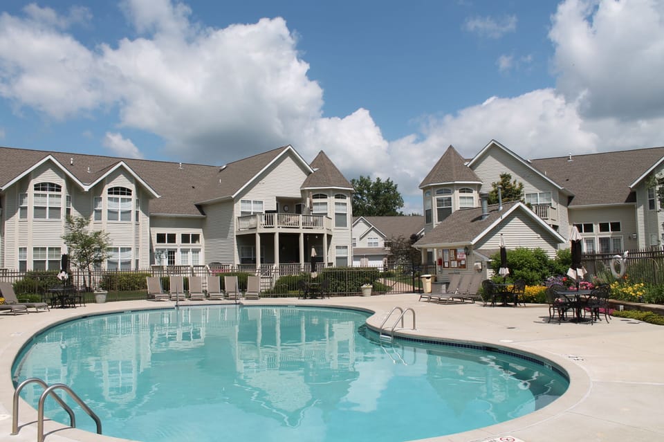 Heated outdoor pool