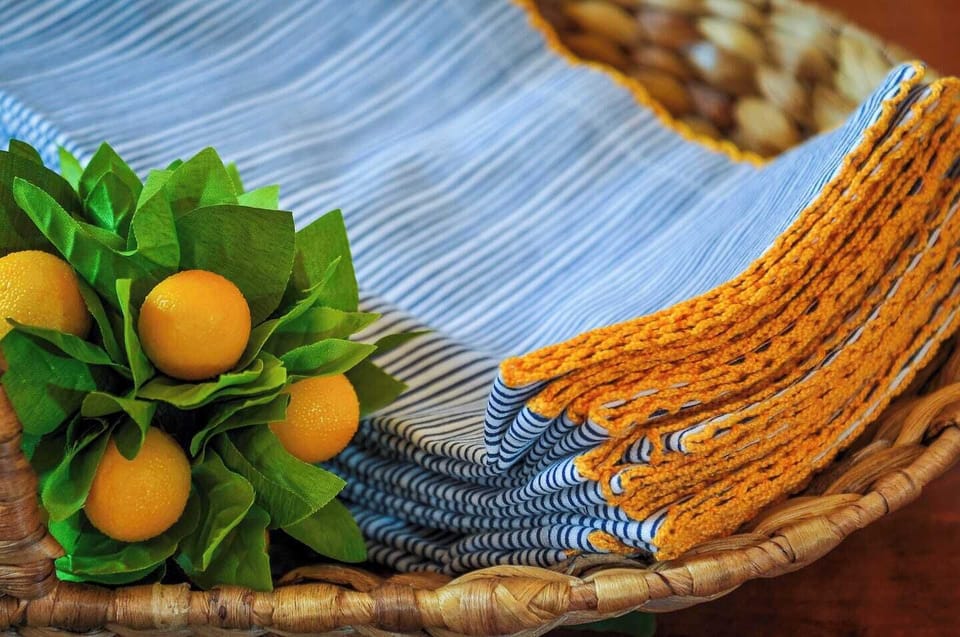 Napkins for table setting.