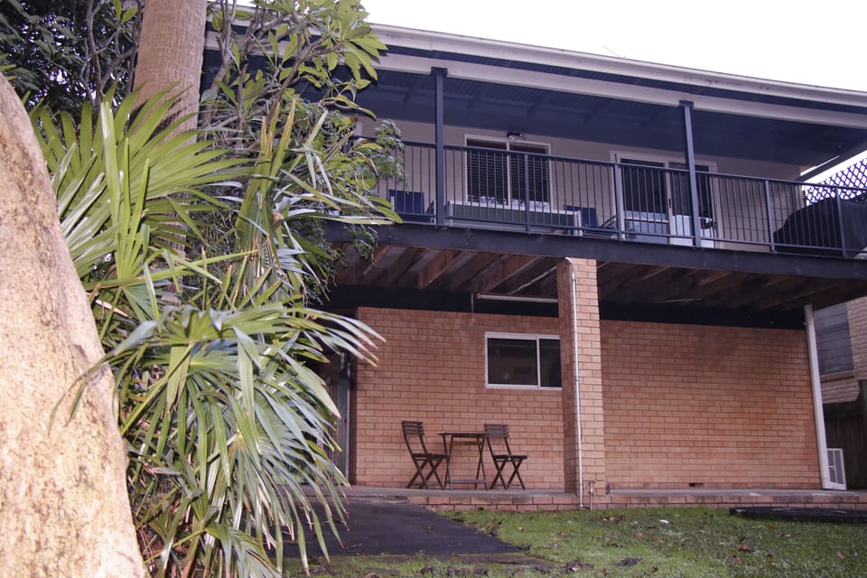 Large covered deck with Lake views