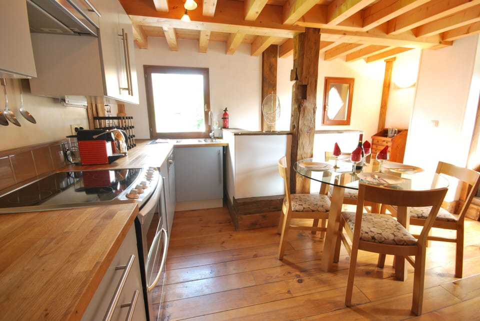 The Mazot fully equipped kitchen.