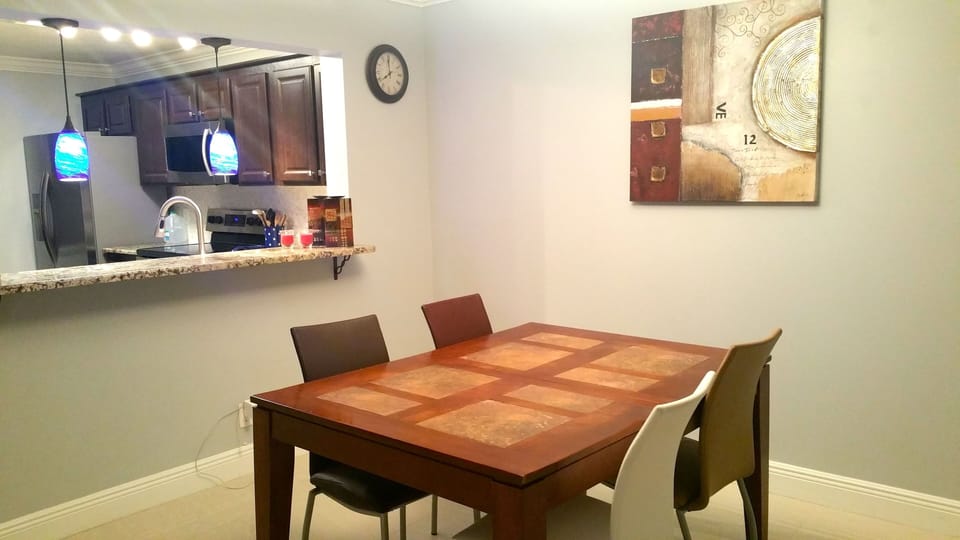dining area and open kitchen