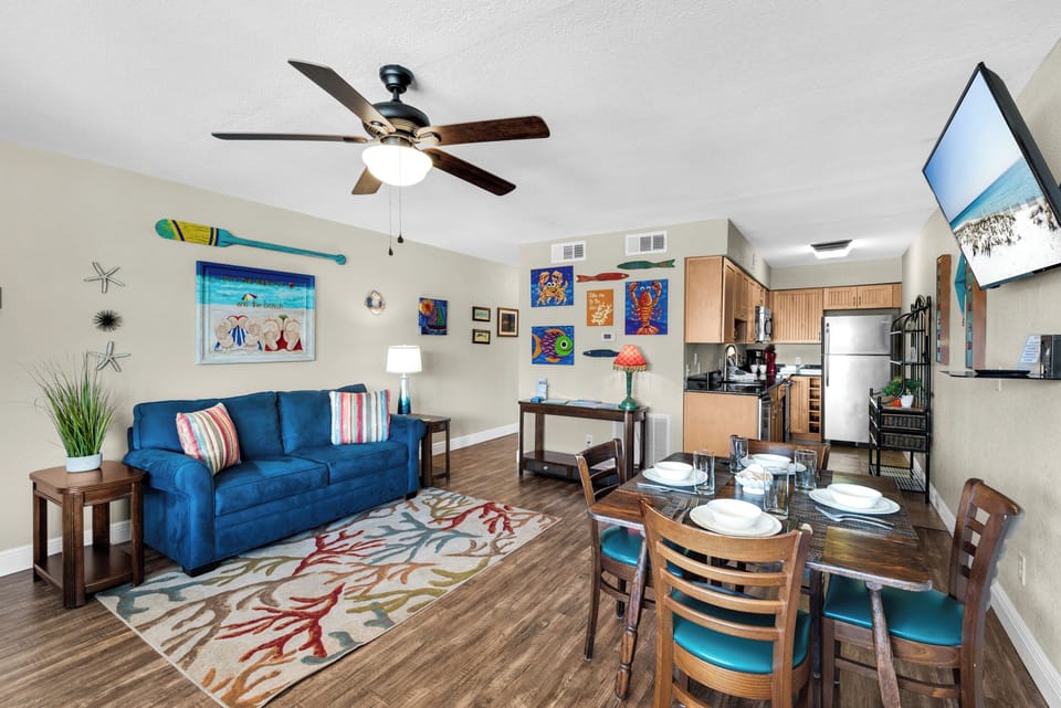 Living and dining space