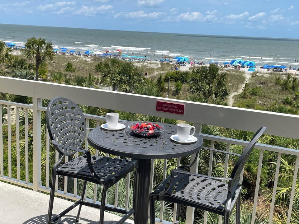 Breakfast on the balcony