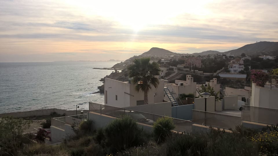 View south to Alicante from La Mar, stunning.