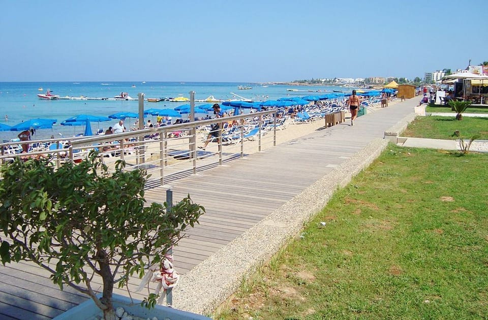 Protaras Beach and Protaras Pedestrian - 250 meters from villa