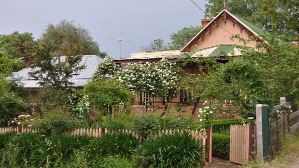 Beautiful gardens out front