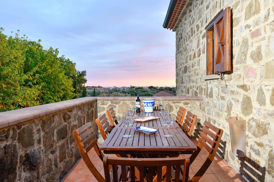 Outdoor terrace ideal for dining