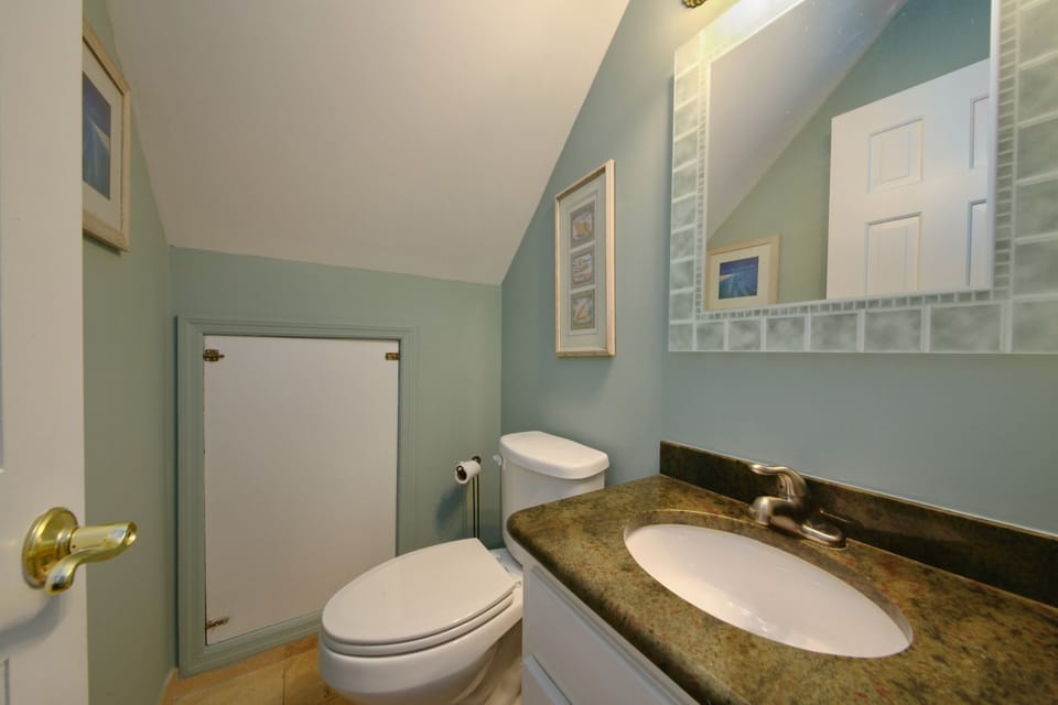 downstairs powder room