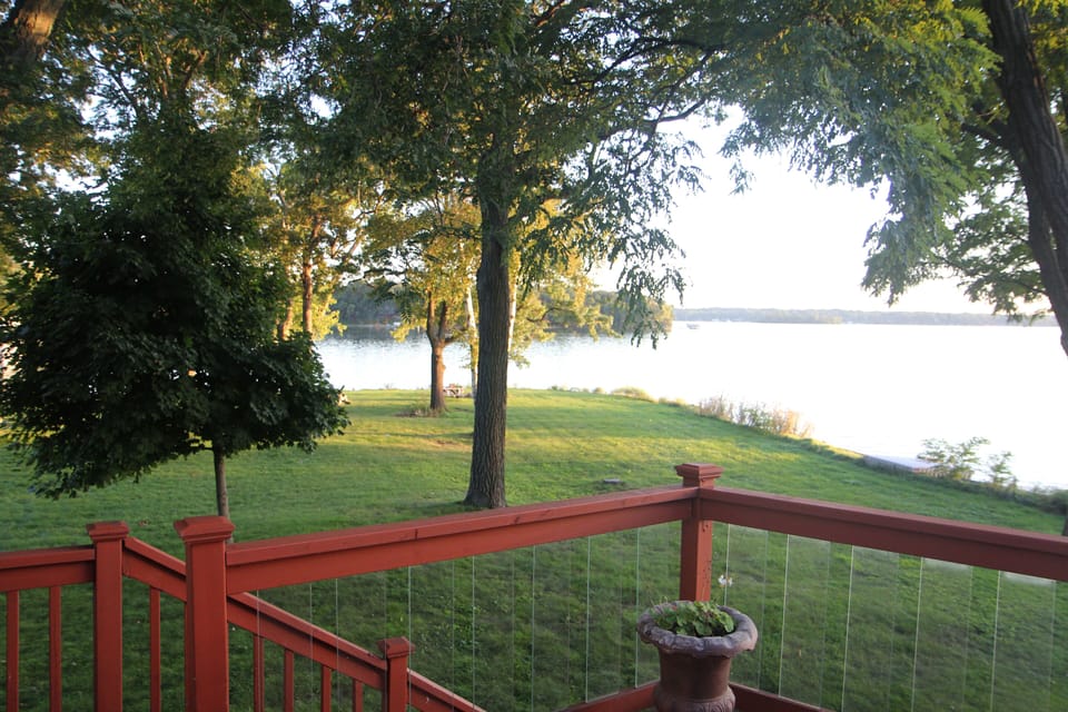 View from the upper deck. 