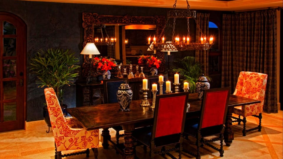 Viceroy Estate Dining area is open to living room, opens to outdoor space!