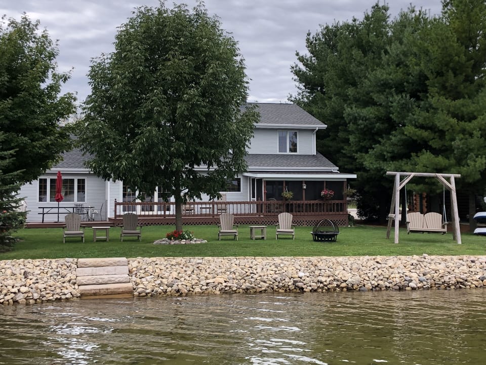 Ample shoreline for all kinds of fun in the water.