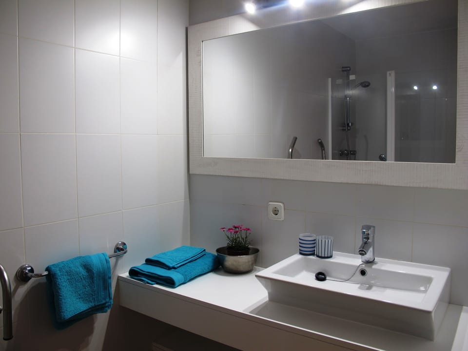 Detail of the main bathroom,. Suitable for mobility challenged people.
