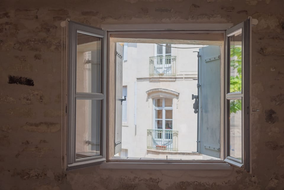 Window overlooking the garden