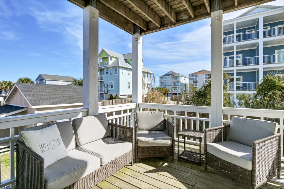 Outside Seating area on back deck