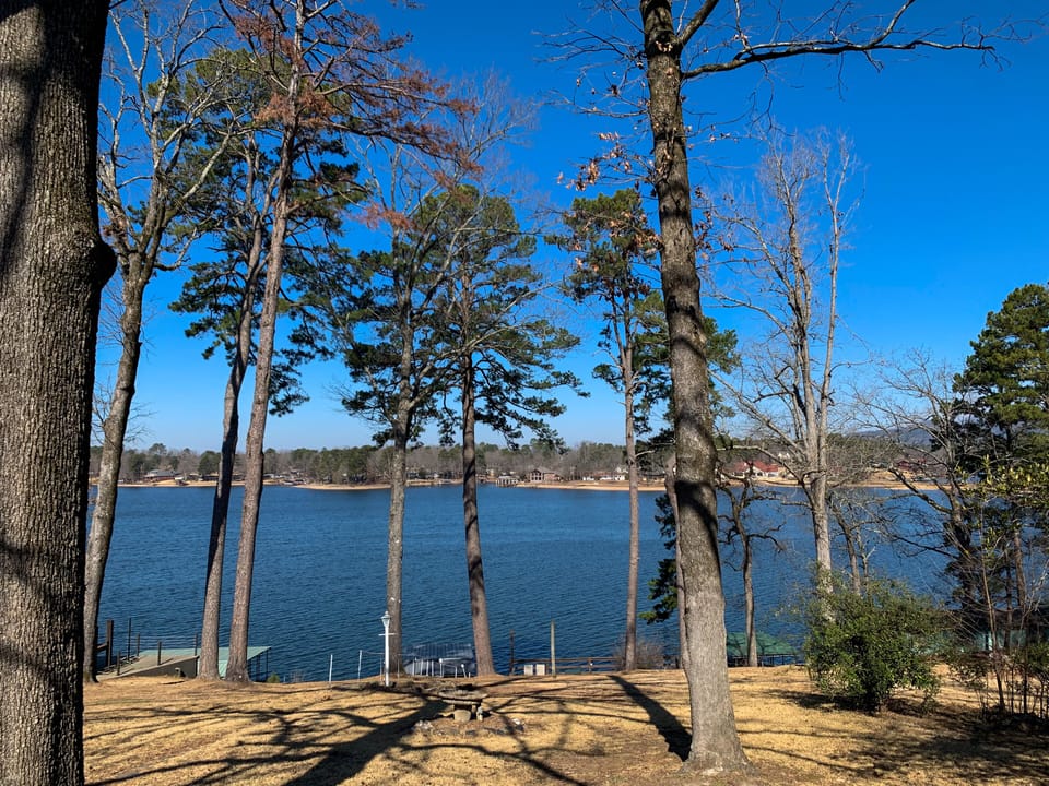 Amazing view of the lake from the walkout patio! 
