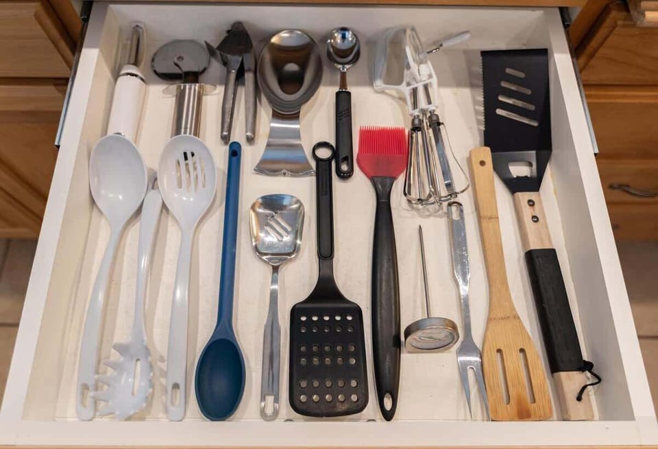 All the utensils you could possibly need on vacation 
