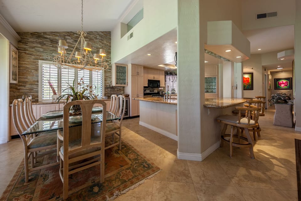 Kitchen and dining room
