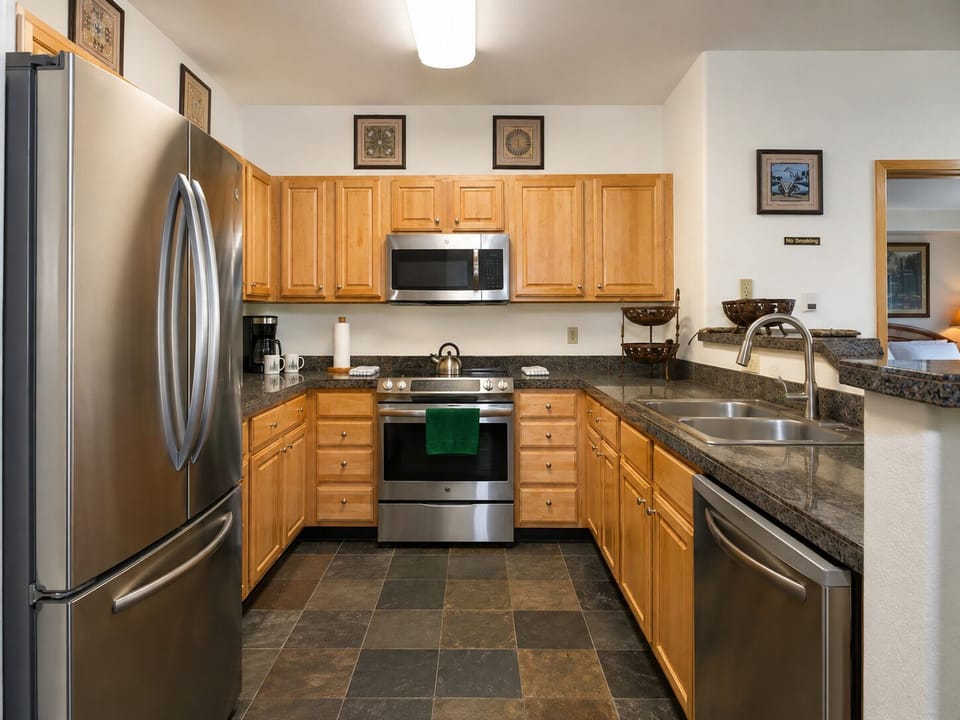 Full Kitchen with Granite Counters & Stainless Appliances